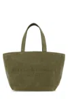 Alexander Wang Khaki Canvas Small Punch Shopping Bag In Surpluskhaki