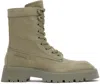 Alexander Wang Throttle Lace Up Ankle Boot In Surplus Khaki