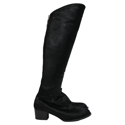 Alexander Wang Knee-high Boots In Black Pony Hair