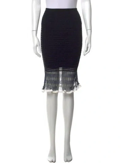 Pre-owned Alexander Wang Knee-length Skirt In Black