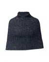 Alexander Wang Knit Cape In Black Wool In Black