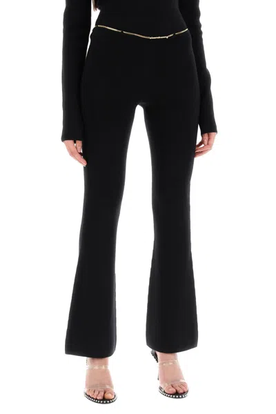 ALEXANDER WANG KNIT PANTS WITH CHAIN DETAIL