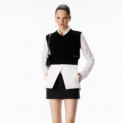 Alexander Wang Knit Vest Shirt In Multi