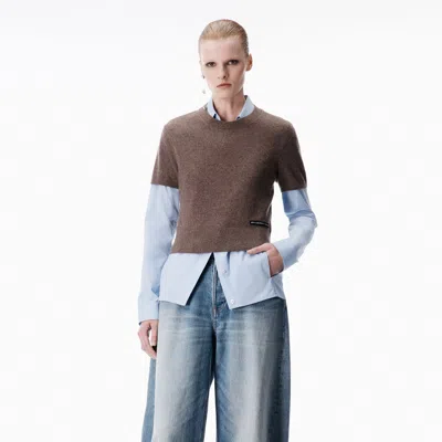 Alexander Wang Knit Vest Shirt In Multi