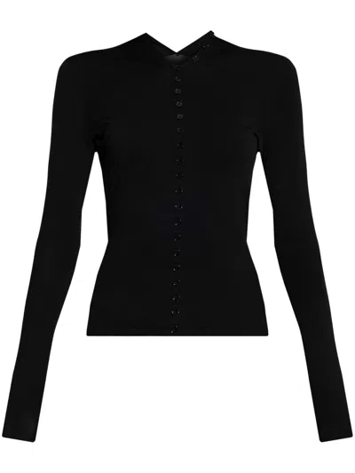 Alexander Wang Knitted Cardigan In Black