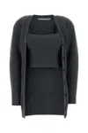 Alexander Wang Pre-styled Twinset Knitted Cardigan In Grey
