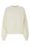 Alexander Wang Ivory Stretch Polyester Blend Sweater In White
