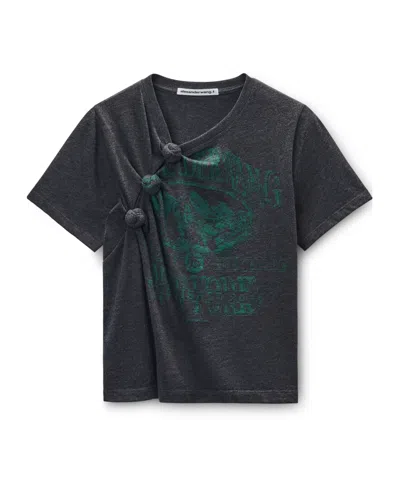 ALEXANDER WANG ALEXANDER WANG KNOTTED GRAPHIC-PRINTED T-SHIRT
