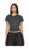 Alexander Wang Knotted Graphic T-shirt In Black