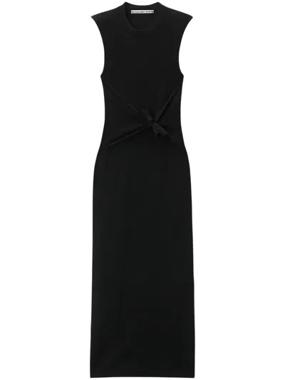 ALEXANDER WANG KNOTTED MIDI DRESS
