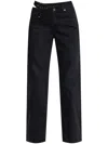 Alexander Wang Lace-detailing Straight Jeans In Black