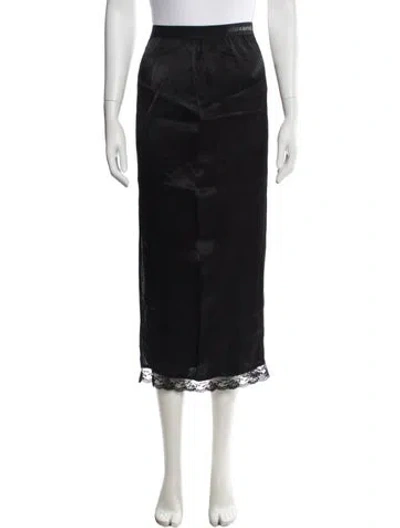 Pre-owned Alexander Wang Lace Pattern Midi Length Skirt In Blue