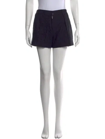 Pre-owned Alexander Wang Lace Pattern Mini Shorts In Black