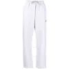 Alexander Wang Wide Leg Sweatpant With Exposed Brief In Grey