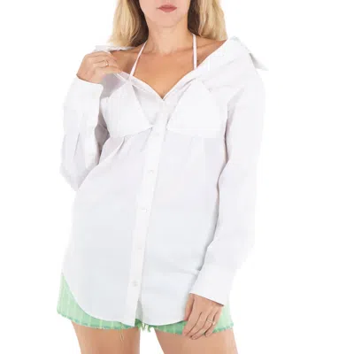 ALEXANDER WANG ALEXANDER WANG LADIES WHITE LAYERED BIKINI SHIRT