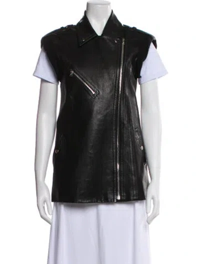 Pre-owned Alexander Wang Lambskin Biker Jacket In Black