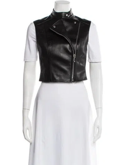 Pre-owned Alexander Wang Lambskin Biker Jacket In Black