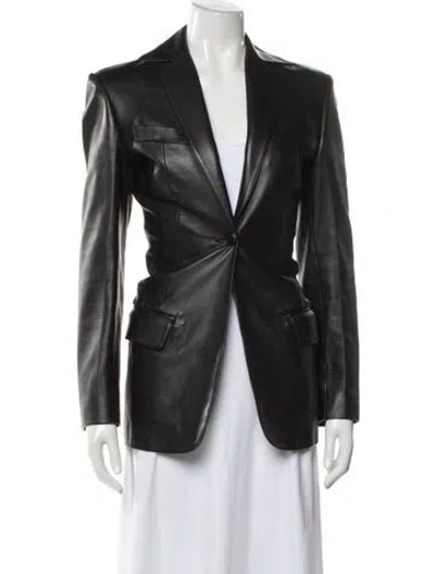 Pre-owned Alexander Wang Lambskin Blazer In Black