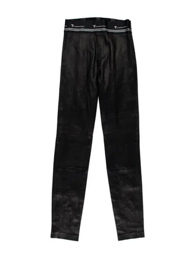 Pre-owned Alexander Wang Lambskin Pants In Black