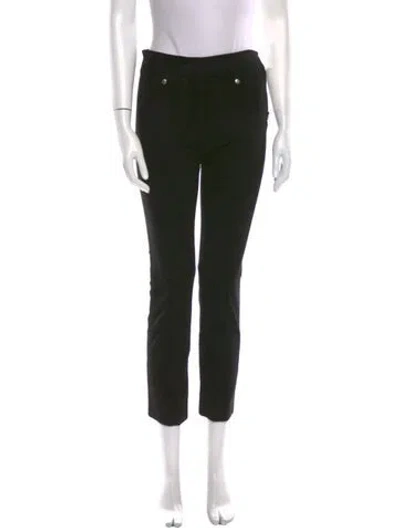 Pre-owned Alexander Wang Lambskin Straight Leg Pants In Black