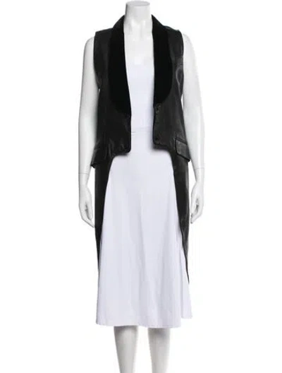 Pre-owned Alexander Wang Lambskin Vest In Black