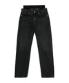Alexander Wang Layered Jeans In Black