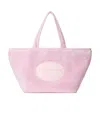 Alexander Wang Large Fur Punch Tote Bag In Pink