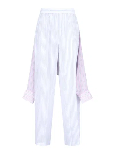 Alexander Wang Large Pants In Silk In White