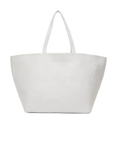 Alexander Wang Large Punch Handbag In White