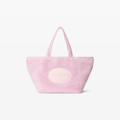 Alexander Wang Large Punch Terrycloth Tote In Light Pink