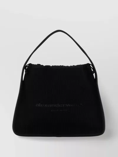 ALEXANDER WANG LARGE RYAN HANDBAG IN TEXTURED FABRIC