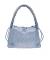 Alexander Wang Large Ryan Puff Denim-effect Leather Shoulder Bag In Blue