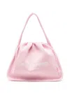 Alexander Wang Large Ryan Ribbed Tote Bag In 粉色
