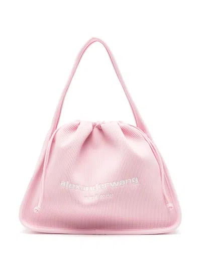 Alexander Wang Large Ryan Ribbed Tote Bag In 粉色