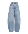 Alexander Wang Rounded Wide-leg Jeans In Blue