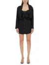 Alexander Wang Layered Chemisier Dress In Black