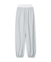 Alexander Wang Track Pant With Pre-styled Logo Underwear Waistband In Gray