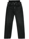 Alexander Wang Layered Jeans In Black