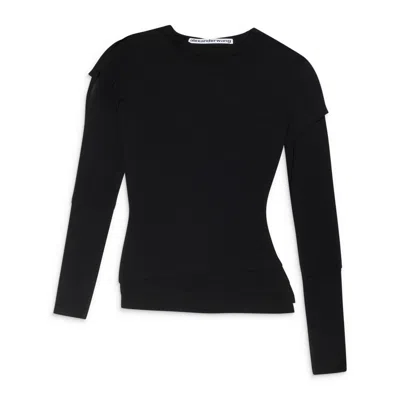 Alexander Wang Layered Ls Top Black