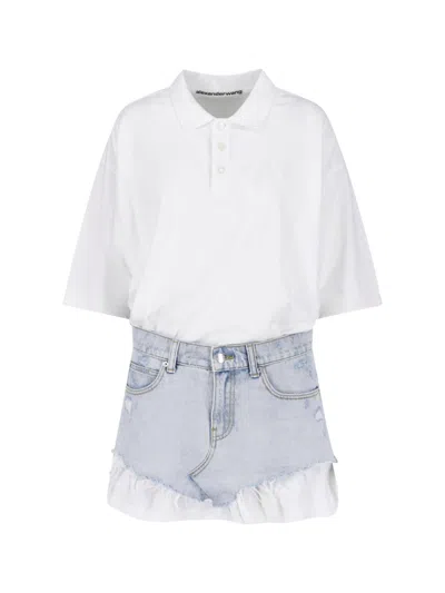 Alexander Wang Layered Mini Dress In Multi