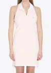 Alexander Wang Layered Polo-style Mini Dress In Pink