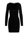 Alexander Wang Layered-neckline Detail Dress In Black