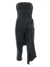 Alexander Wang Vintage Effect Stretch Jumpsuit With Knot Detail In Grau