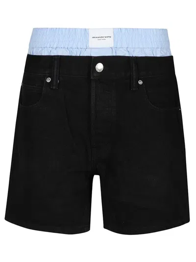 Alexander Wang Prestyle Boxer Loose Short In Black