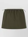 Alexander Wang Layered Waist Mini Skirt Short Length In Green
