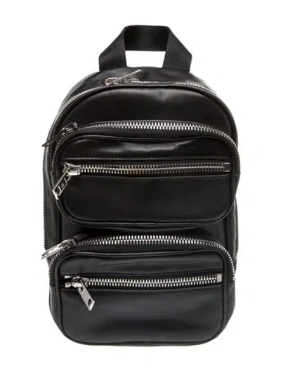 Pre-owned Alexander Wang Leather Backpack In Black