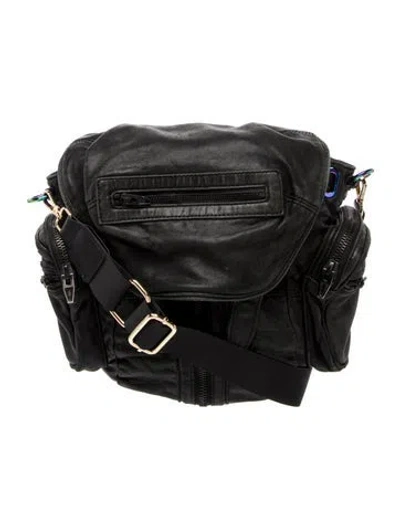 Pre-owned Alexander Wang Leather Backpack In Black