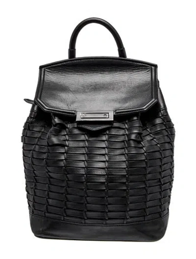 Pre-owned Alexander Wang Leather Backpack In Black