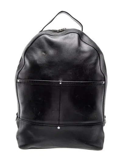 Pre-owned Alexander Wang Leather Backpack In Black