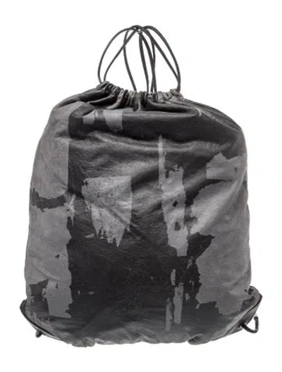 Pre-owned Alexander Wang Leather Backpack In Gray